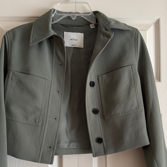 Aritzia Little Cropped Jacket in Creppette - Picture 4 of 5